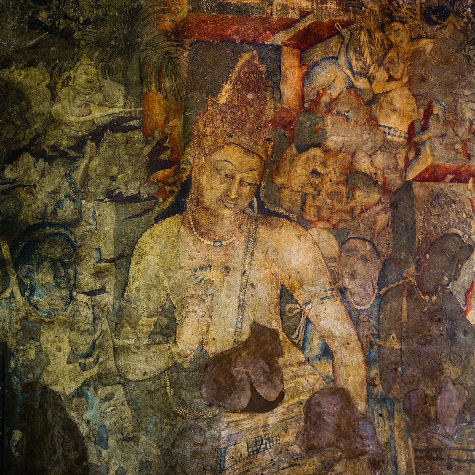 Ajanta Caves fresco